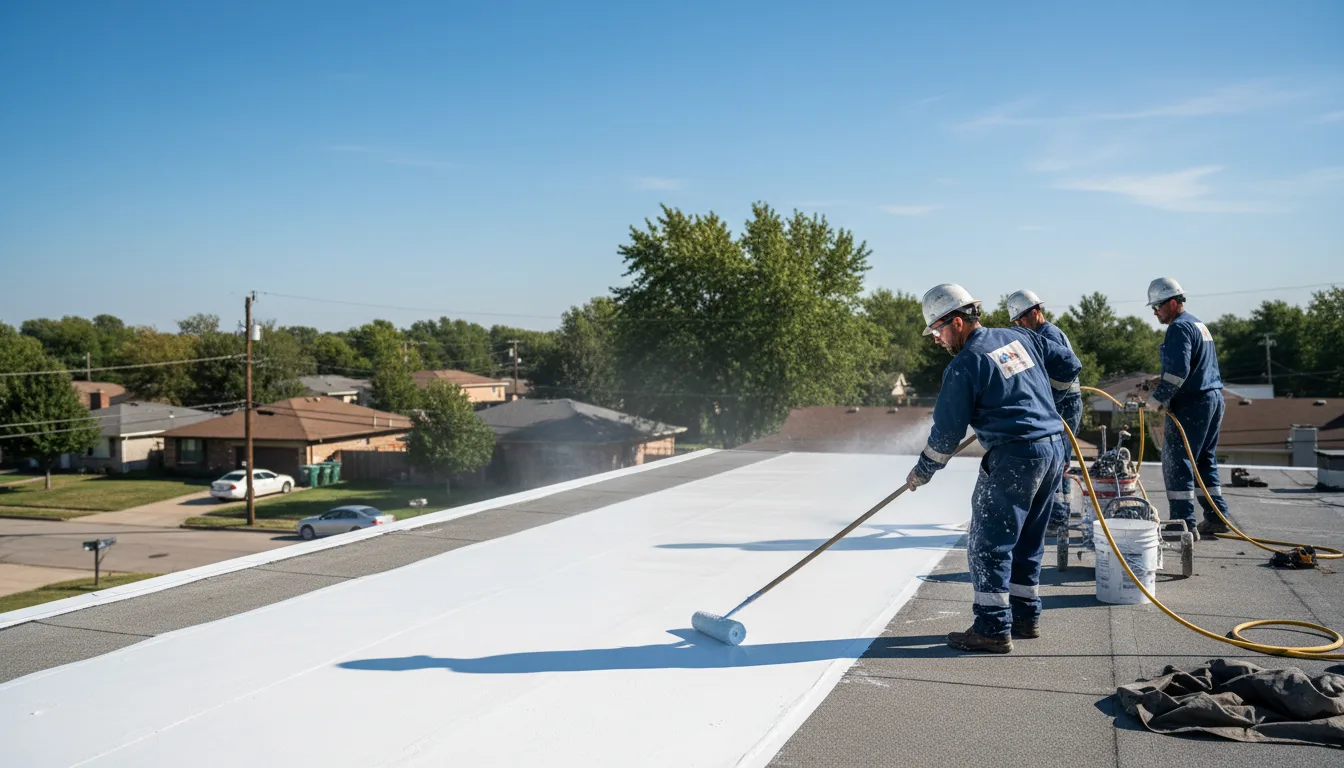 Commercial roof coating in Catlin, IL near me